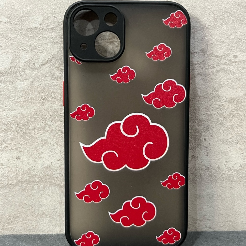 iPhone 13 anime red cloud phone case